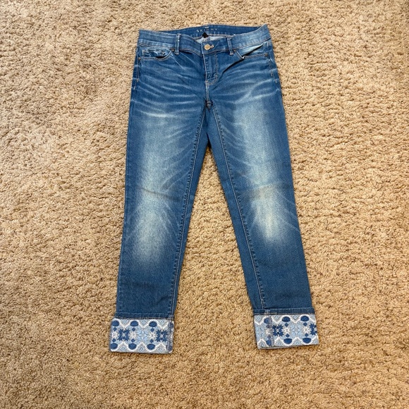 Share  WHBM The Skinny Crop Jeans Women's 2 - Picture 2 of 9